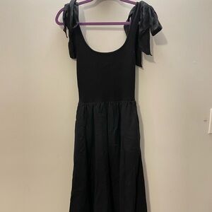 Lucy Paris bow tie black dress